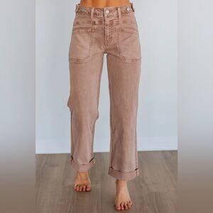 NWT DAYNA FLYING MONKEY JEANS - BROWN SUGAR Size 24